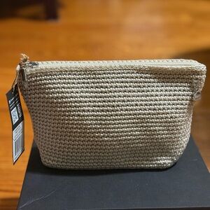 The Sak Essential Woven Tan/Natural Pouch Size Medium